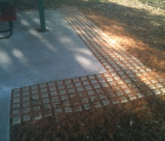 Dog Park Pathway Paved With Drivable Grass® Pavers