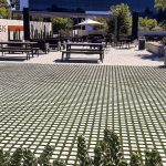 alt="permeable paver commercial courtyard"/>